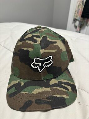 Fox Camo Green Baseball Cap - Size: L/XL